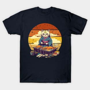 Feline Sushi Master T-Shirt